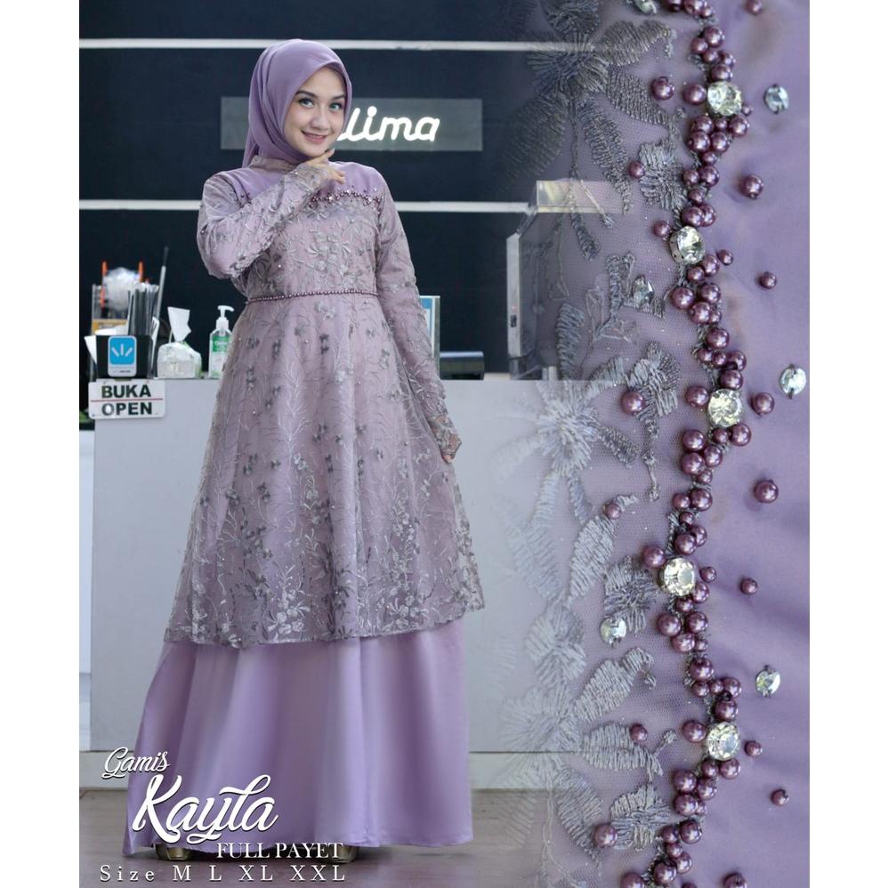 Gamis Tile Payet Mutiara| Gamis| Gamis Pesta| Gamis Kondangan| Gamis Tile| Gamis Brukat| Gamis Broka