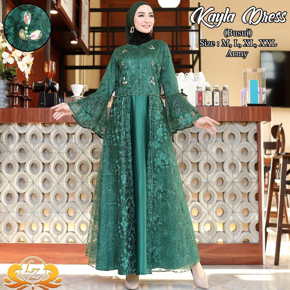 KAYLA DRESS / GAMIS / GAMIS TILE / GAMIS MEWAH / GAMIS MODERN / GAMIS PESTA / DRESS KONDANGAN