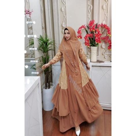 mahalini SERIES by syafeera ORI gamis brukat