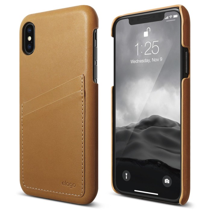 Terlaris Leather Case Iphone X / Xs - Elago - Genuine Leather Case