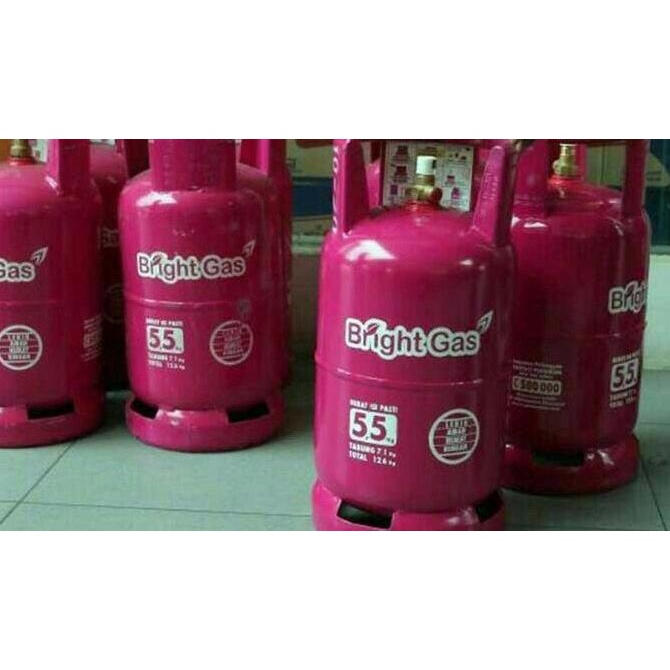 Tabung Gas 5 Kg + isi Bright Gas - Murah