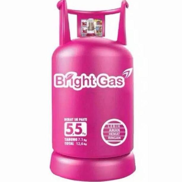 Tabung Bright Gas + isi 5.5kg / Tabung Pink 5.5kg + Isi