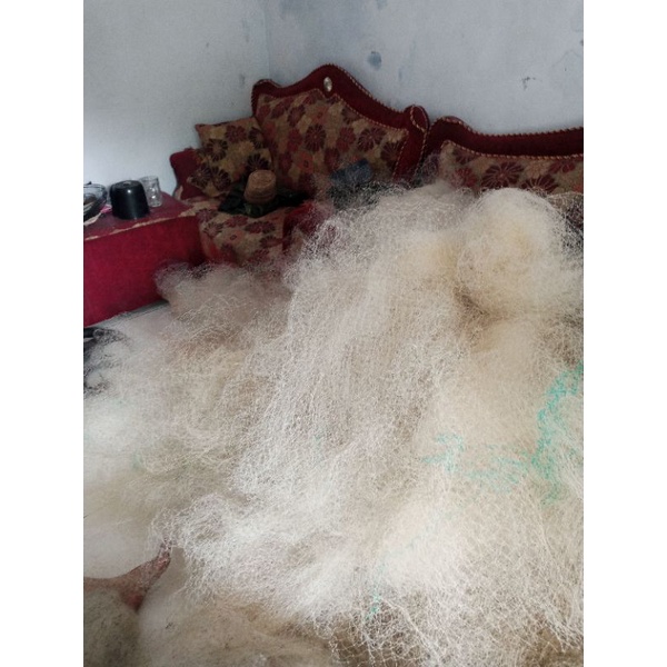 JARING NELAYAN MEDIA FILTER KOLAM IKAN/JARING BEKAS NELAYAN FILTER AQURIUM 2KG