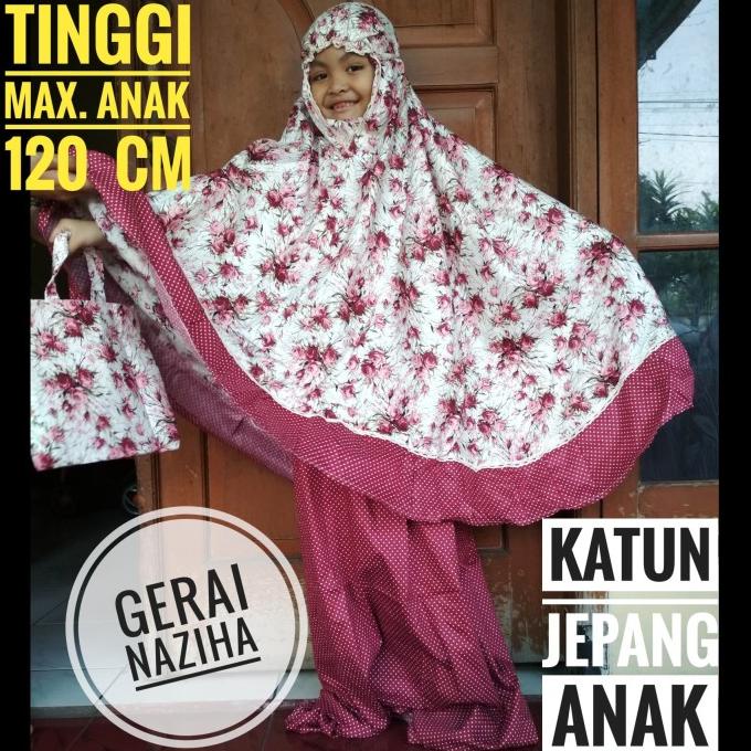 Mukena Anak Mukena Katun Jepang Ori Original