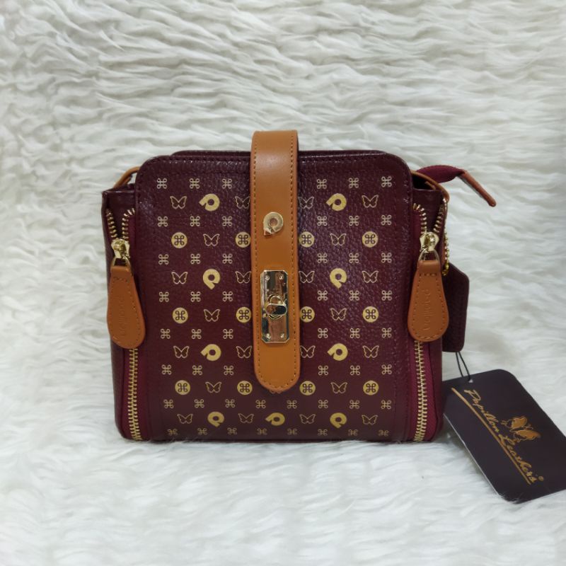 Tas Papillon K3513 - Tas Selempang Wanita bahan Kulit Asli