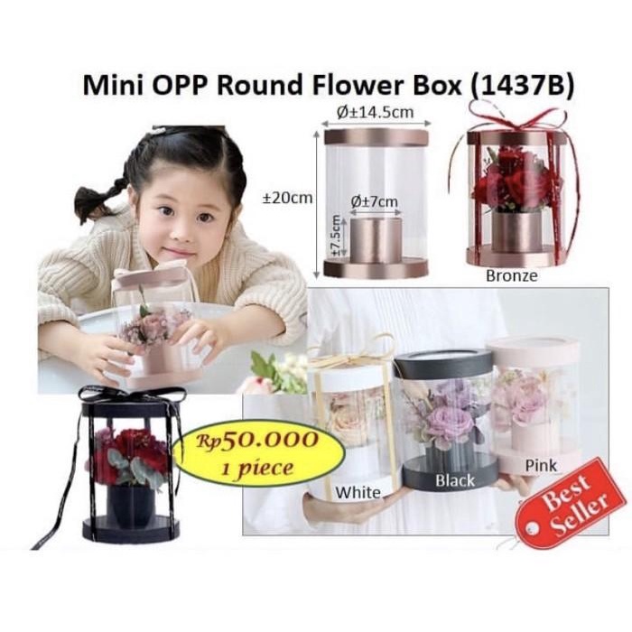 

Mini Opp Round Flower Box (1437B) Box Mika Unik Cantik Kreatif 070