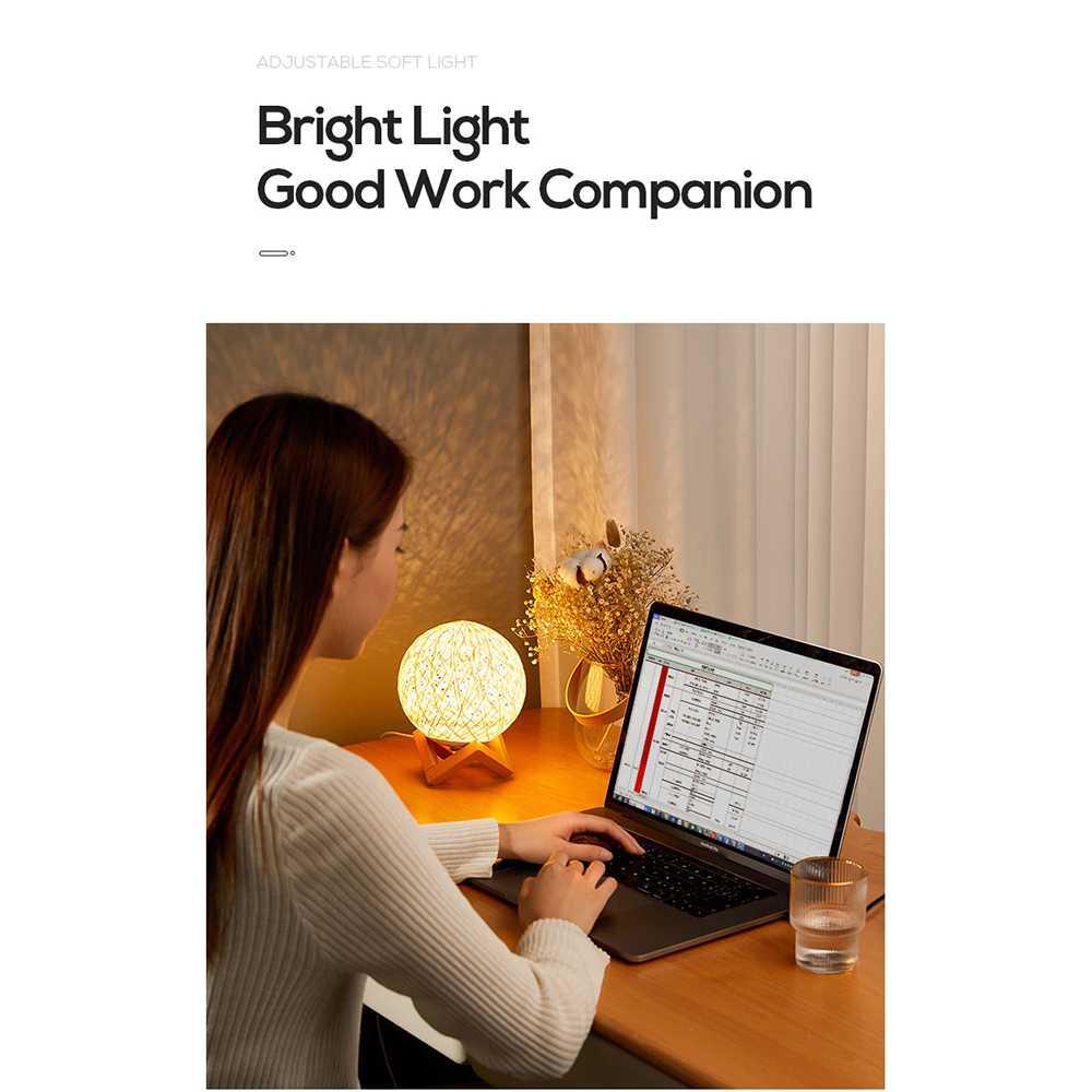 MShadow Lampu Tidur Bola 3D LED Night Light Lamp RGB 15cm - XD090