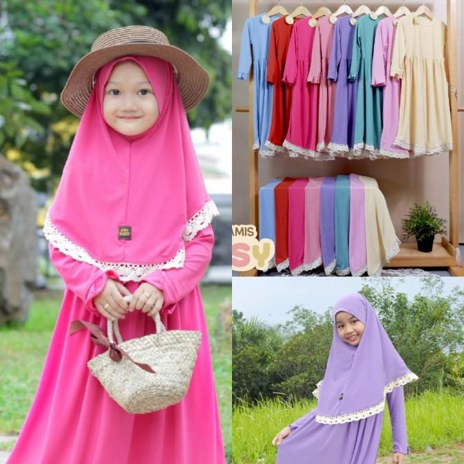 GAMIS ANAK PEREMPUAN 1-10 TAHUN BAJU MUSLIM ANAK CEWEK KADO ANAK CEWE