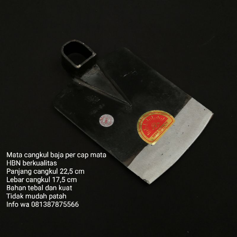 cangkul tanah baja per cap mata hbn