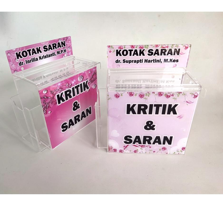 

Promo Termurah Akrilik Kotak saran