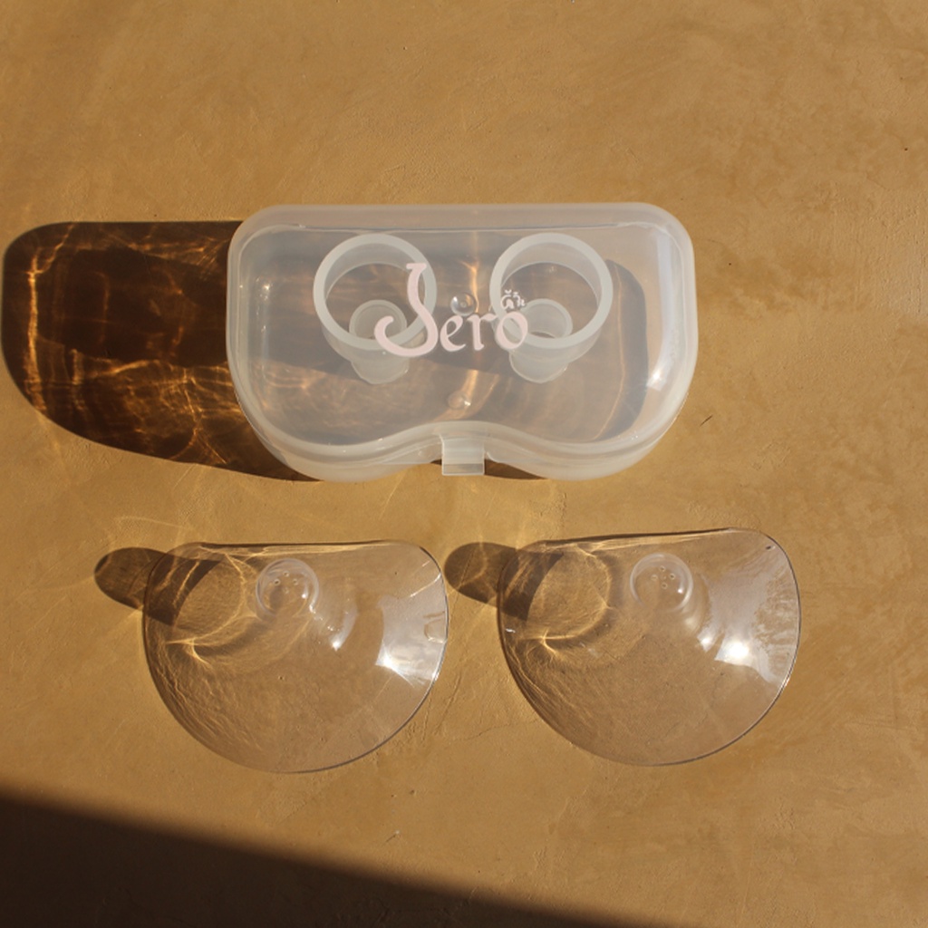 JAGEUN JERO Premium Nipple Shield Pelindung Puting  Bahan Silikon Untuk Menyusui breast pad BPA Free ISI 2 PCS FREE CASE