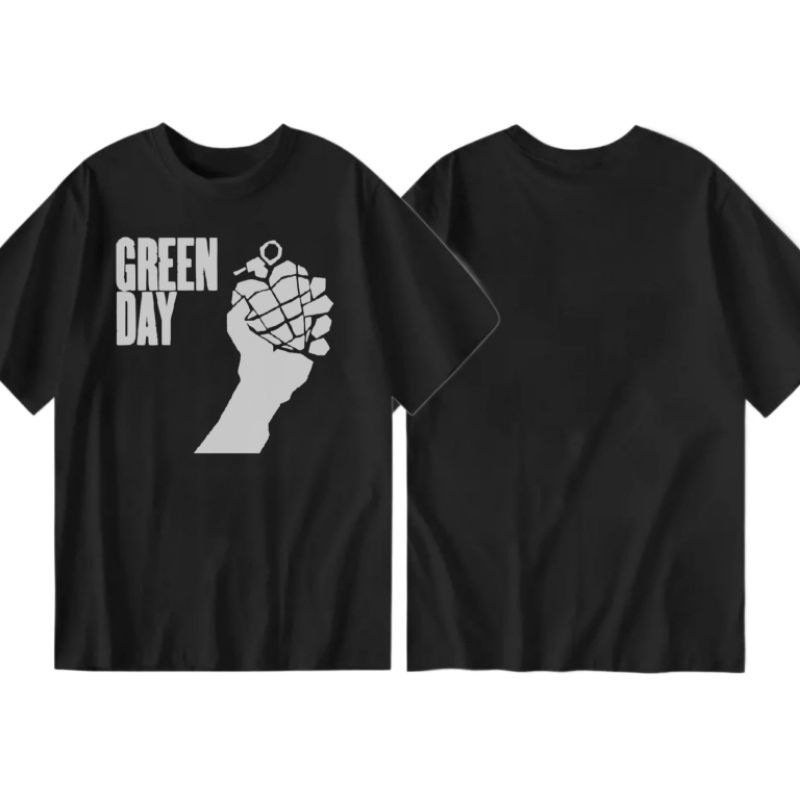 T Shirt Green Day | Kaos Green Day | Kaos Band Green Day | Kaos Band | Green Day | Hitam | Termurah