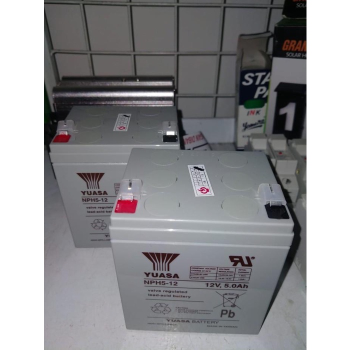 Aki VRLA Yuasa NPH5-12 12V 5Ah Battery Yuasa NPH5-12 ( 12V 5Ah ) ORI
