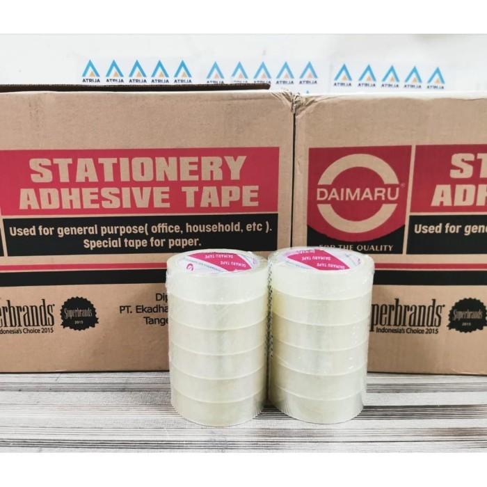 

Terlaris 1 Box Daimaru Tape Isolasi Selotip Bening 1 Inch / 24 Mm X 72 Yard