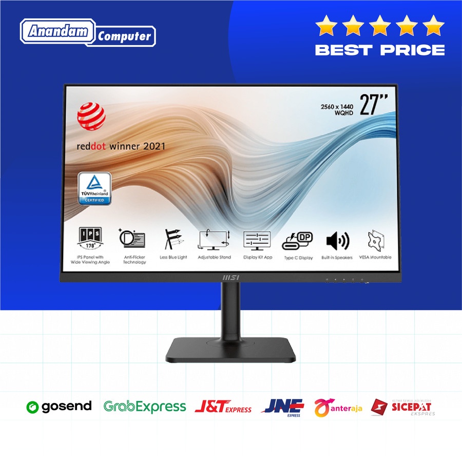 MSI Modern MD271QP MD271 27&quot; WQHD 1440p - Professional Monitor