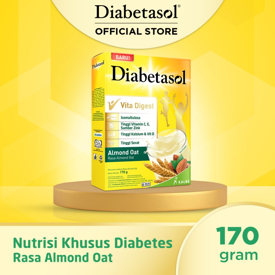 

Diabetasol Almond Oat Makanan 2 buah 285Gr