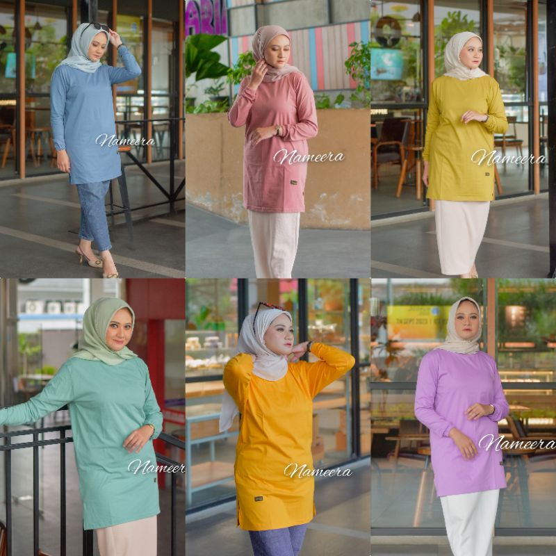 PROMO Tunik Kaos Polos Nameera Original// COD