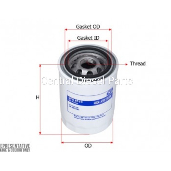 CDPS Filter Oli JX85100 Foton FT404 Taishan SFO 8510 SFO8510 Sure Filter