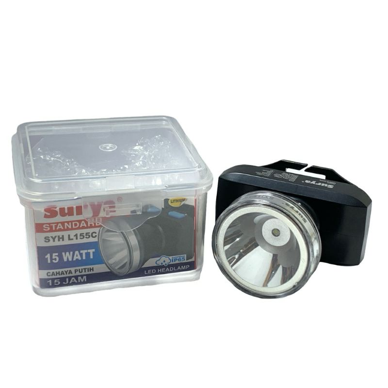 Senter Kepala Surya 15 Watt SYH L155C Cahaya Putih Waterproof Tahan Air 15 W