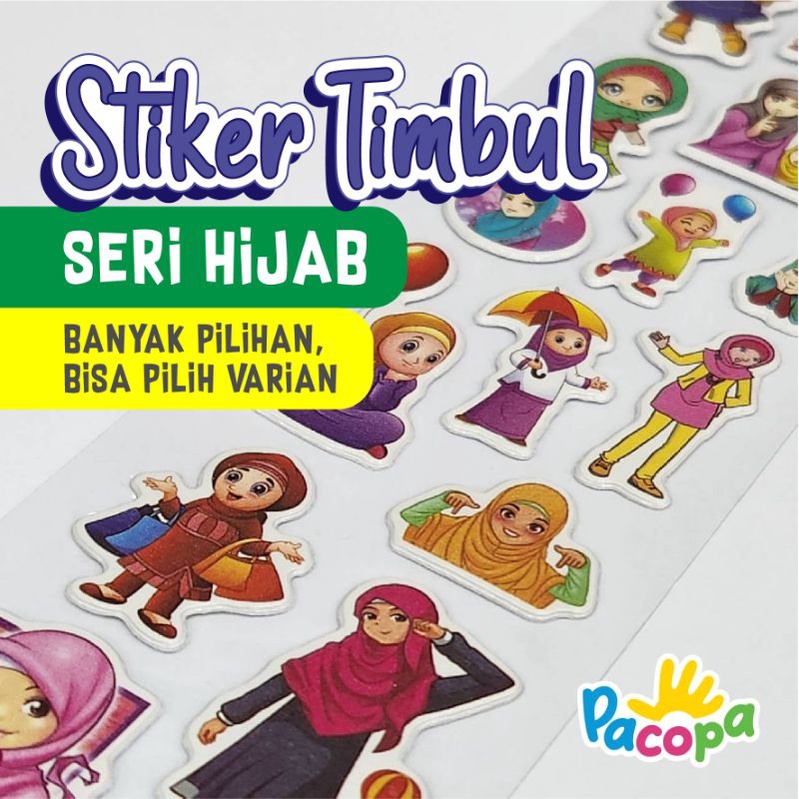 

[PACOPA] Sticker Timbul Anak 3D Stiker Tema Hijab Reward Sticker Penghargaan