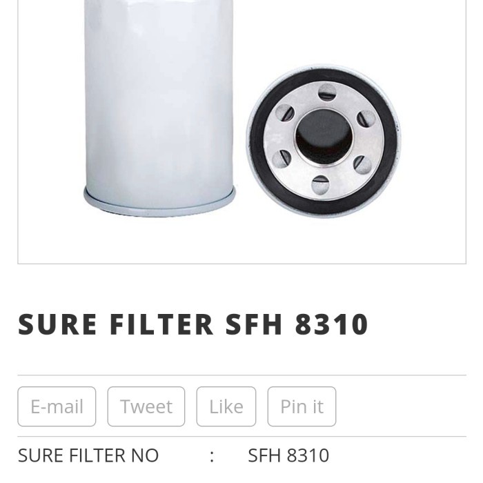 MLSI Filter Sure SFH8310 1A8115-48310