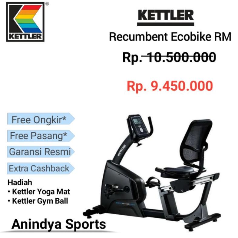 Sepeda Statis Kettler Recumbent Ecobike RM Original