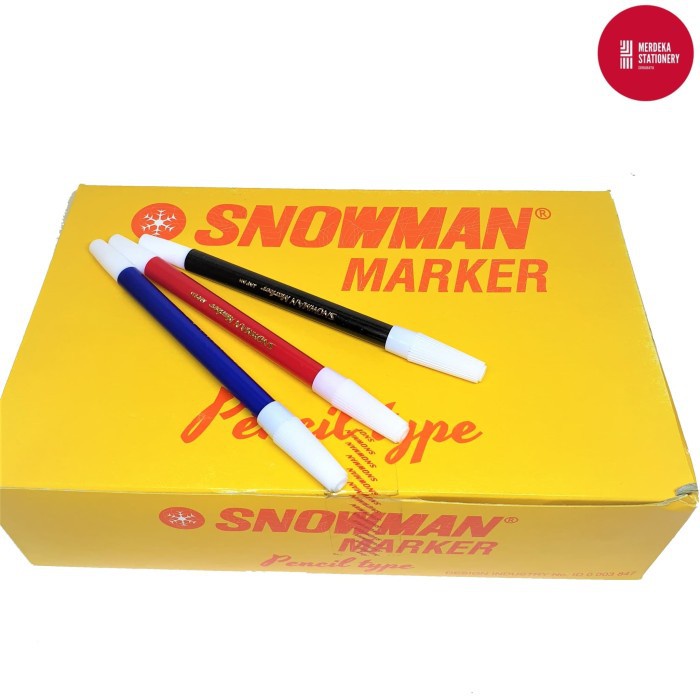 

Spidol Snowman PW-1A Kecil Merah Biru Hitam