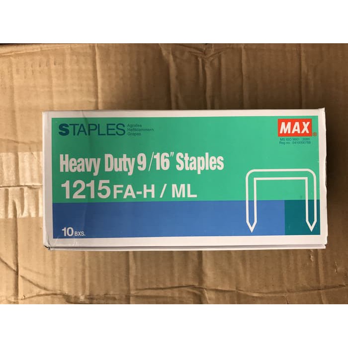 

Max Isi Staples 1215 FA-H/ML Stapler HD 12N/17 12L/17 12N/24 12FL