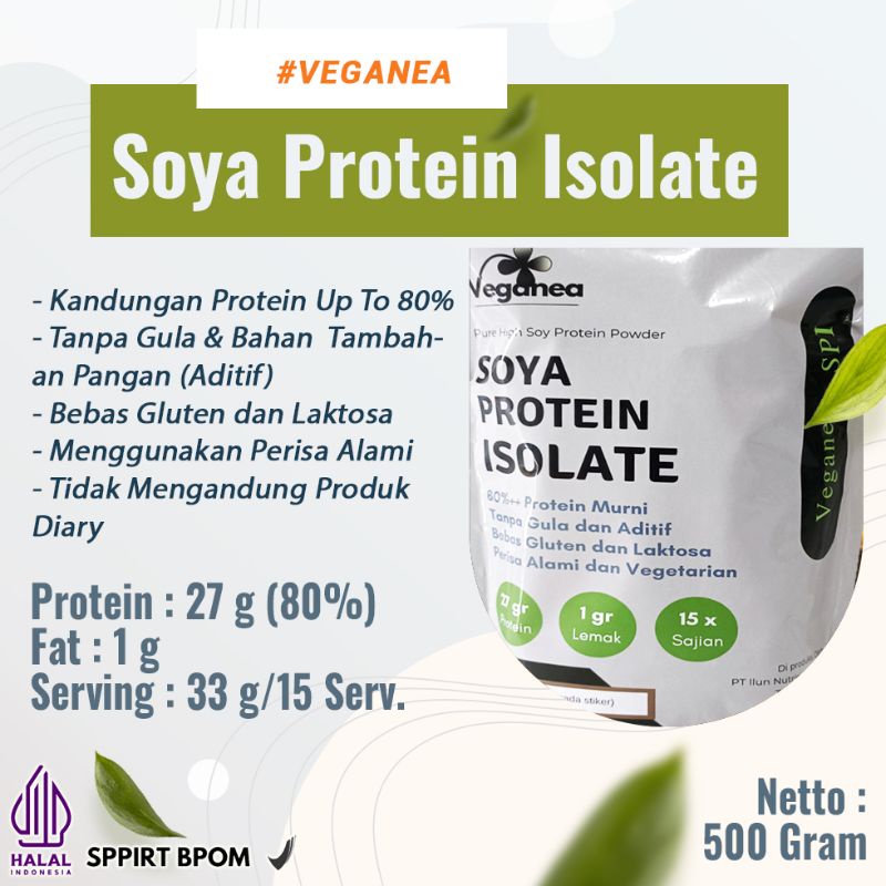VEGANEA Soy Protein Isolate ISP Vegan Protein - 500 gr