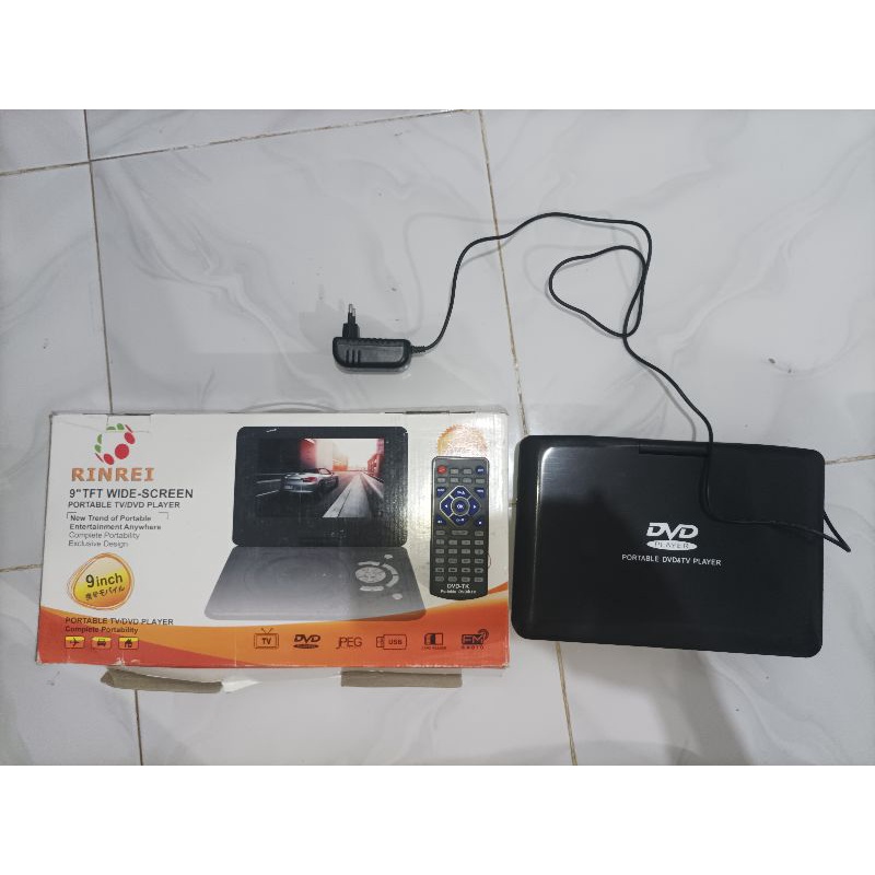 DVD portabel rinrei 9" inch