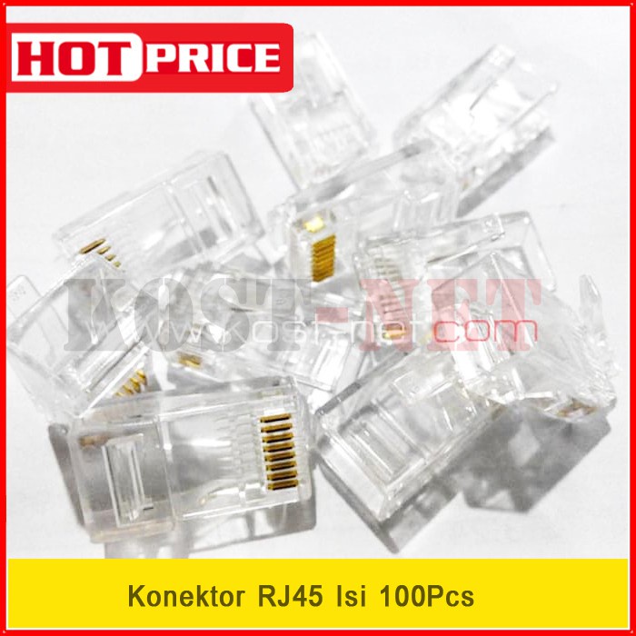 Konektor RJ45 Isi 100Pcs