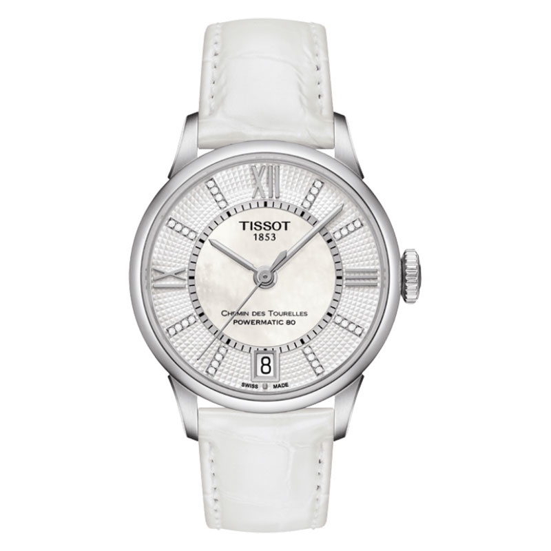 Jam Tangan Wanita Tissot Chemin Des Tourelles Powermatic 80 Lady T- Classic T099.207.16.116.00 MOP D