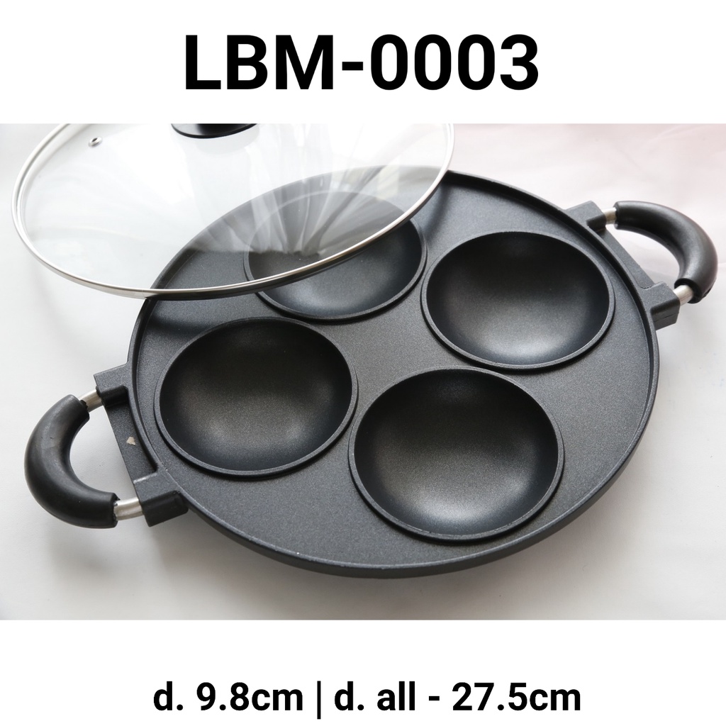 LBM-0003 Cetakan loyang happy call wajan teflon kue serabi martabak (LOYANG)