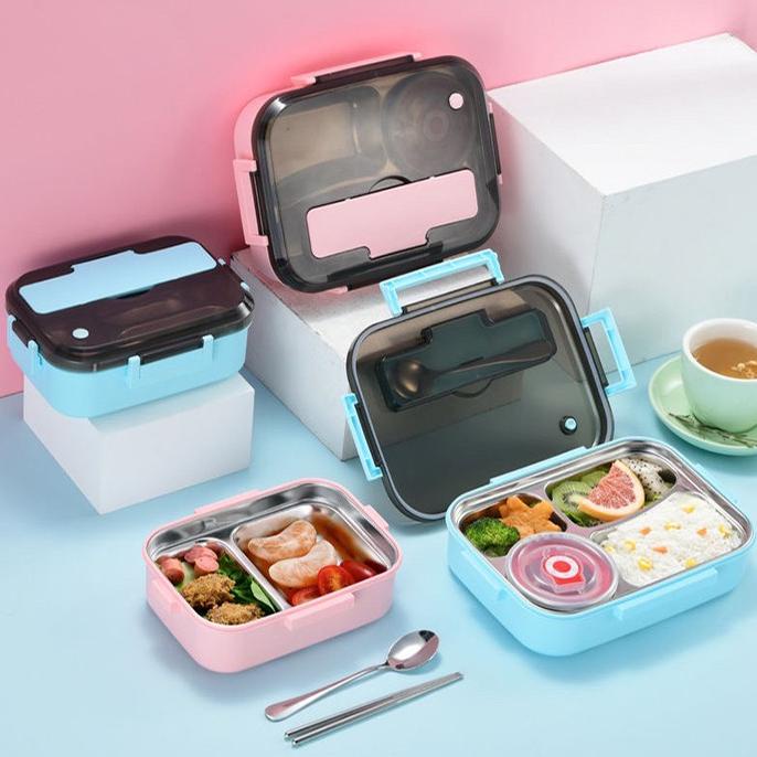Bento lunchbox stackable stainless steel 304 /Kotak makan siang