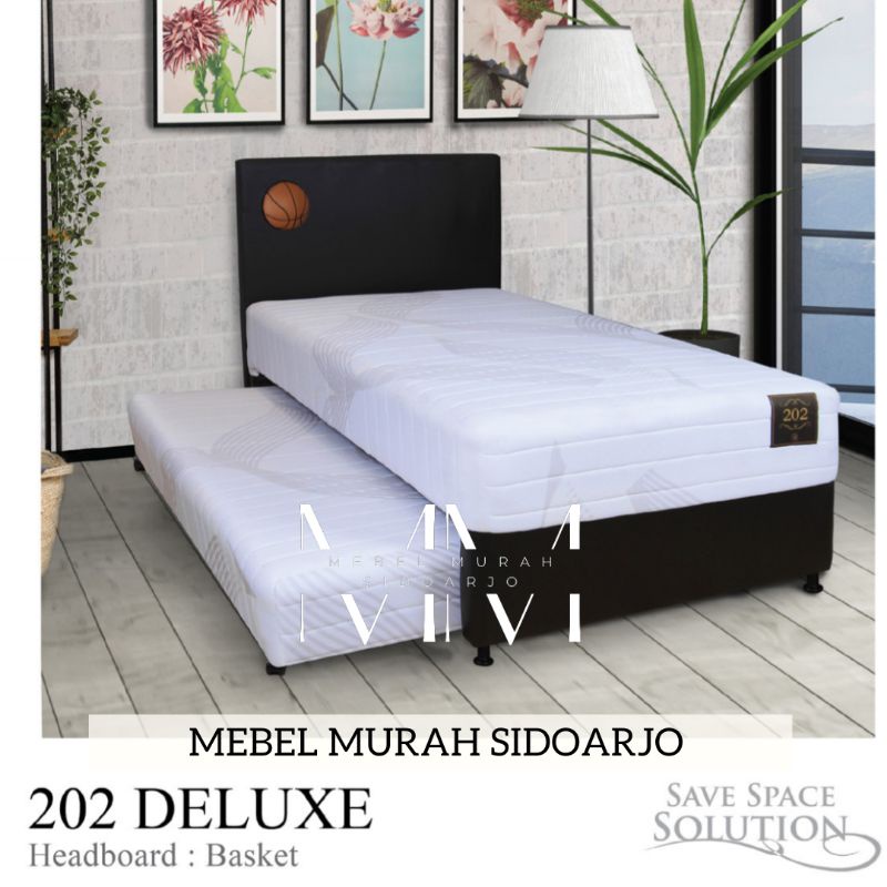 Set Springbed Sorong 2in1 Airland 202 Anti Tungau Single Size 90x200 100x200 120x200 Bergaransi 90 x