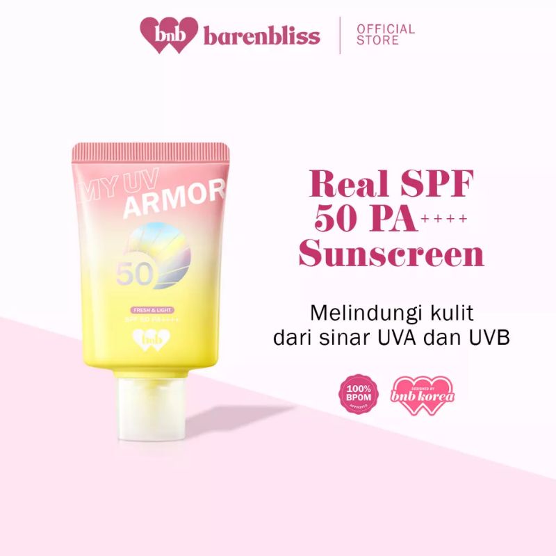 BNB barenbliss My UV Armor SPF 50 PA++++ Sunscreen gel Moisturizer