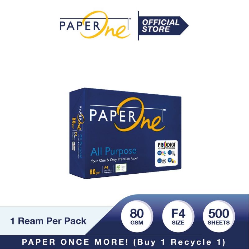 

Kertas F4 Folio 80 Gram PaperOne Rim