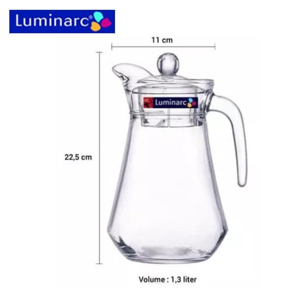 Luminarc Pitcher 1.3L/ Pitcher Kaca/ Pitcher Beling/ Water Jug Tr0306