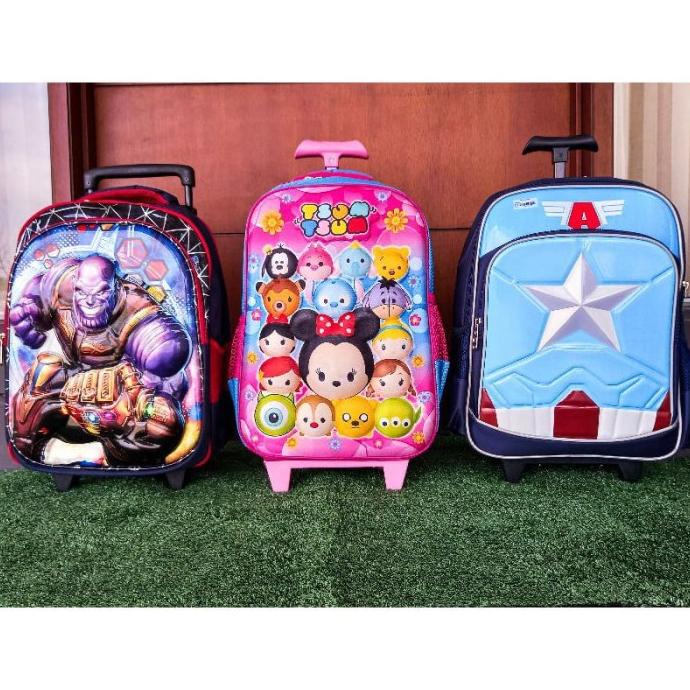 TROLI SEKOLAH SD / TAS SEKOLAH IMPORT KARAKTER / TAS KOPER ANAK LUCU