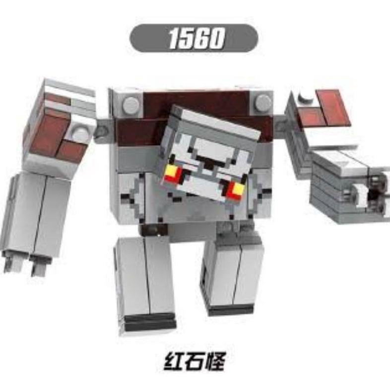 (Bisa Cod) Lego minecraft redstone golem SEALED ONLY red stone mine craft my world knockoff ~