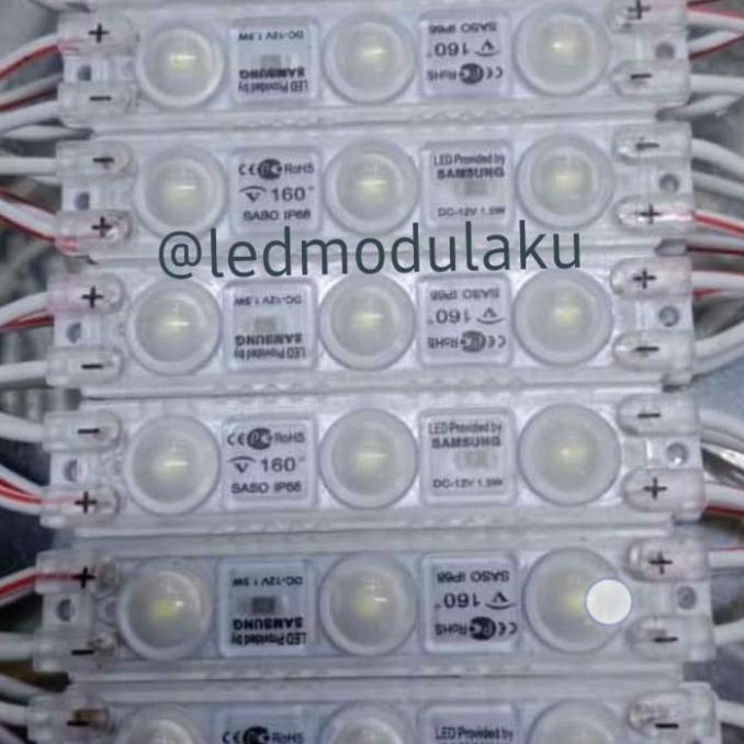 Led Modul Samsung 2835 3LED 6313 IP68 12V -Putih (20pcs)