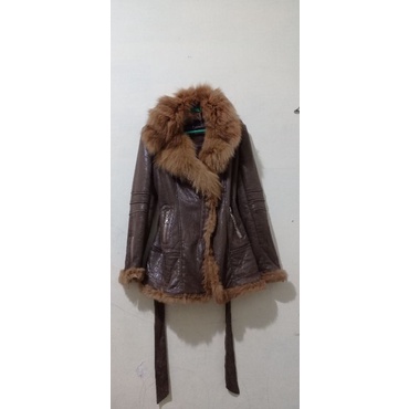 jacket kulit Bulu Shalang Preloved