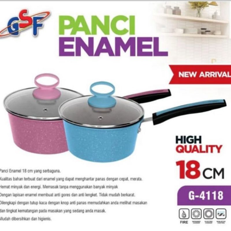 Panci Enamel | Panci anti gores anti lengket