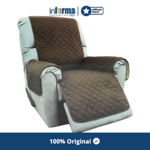 INFORMA - SARUNG PELINDUNG SOFA RECLINER 165X195 CM 1 DUDUKAN - COKELAT BEST SELLER