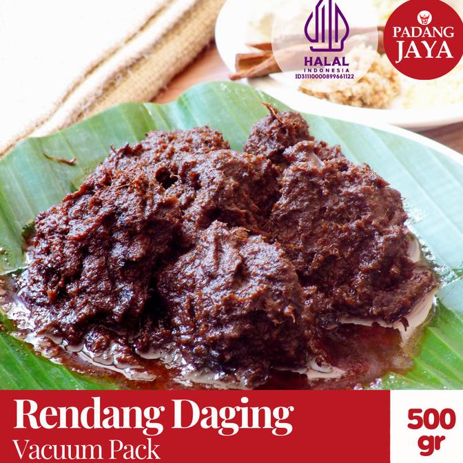 

Promo Rendang Daging Sapi Padang Jaya Ukuran 1/2 kg