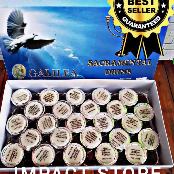 

Promo Anggur perjamuan kudus Cup dan Hosti ayat jadi satu paket, isi 100 pcs