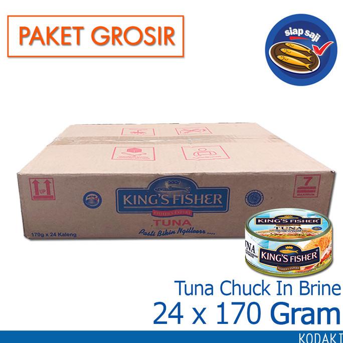 

Promo Paket 24 pcs King's Fisher Tuna dalam Air Garam Tuna in Brine 170gr
