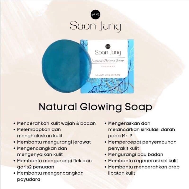 Sabun Soon Jung Glowing Soap murah ready Makassar