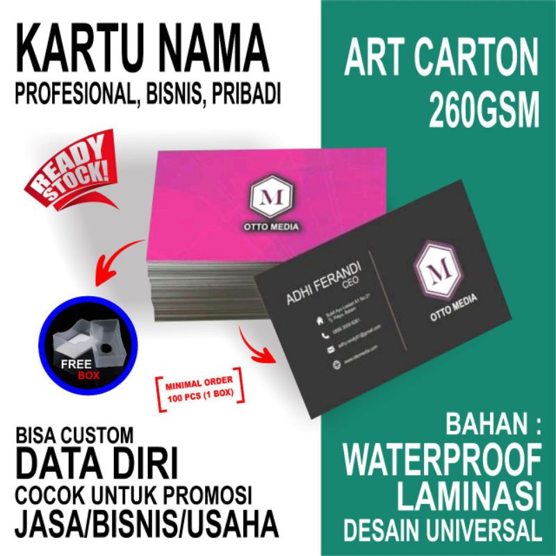 

CETAK KARTU NAMA / NAME CARD CUSTOM MURAH TERMURAH