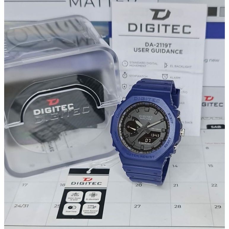 LIMITED EDITION!!! DIGITEC 2119 ORIGINAL JAM TANGAN PRIA DUALTIME TERLARIS BISA BAYAR DITEMPAT GARANSI